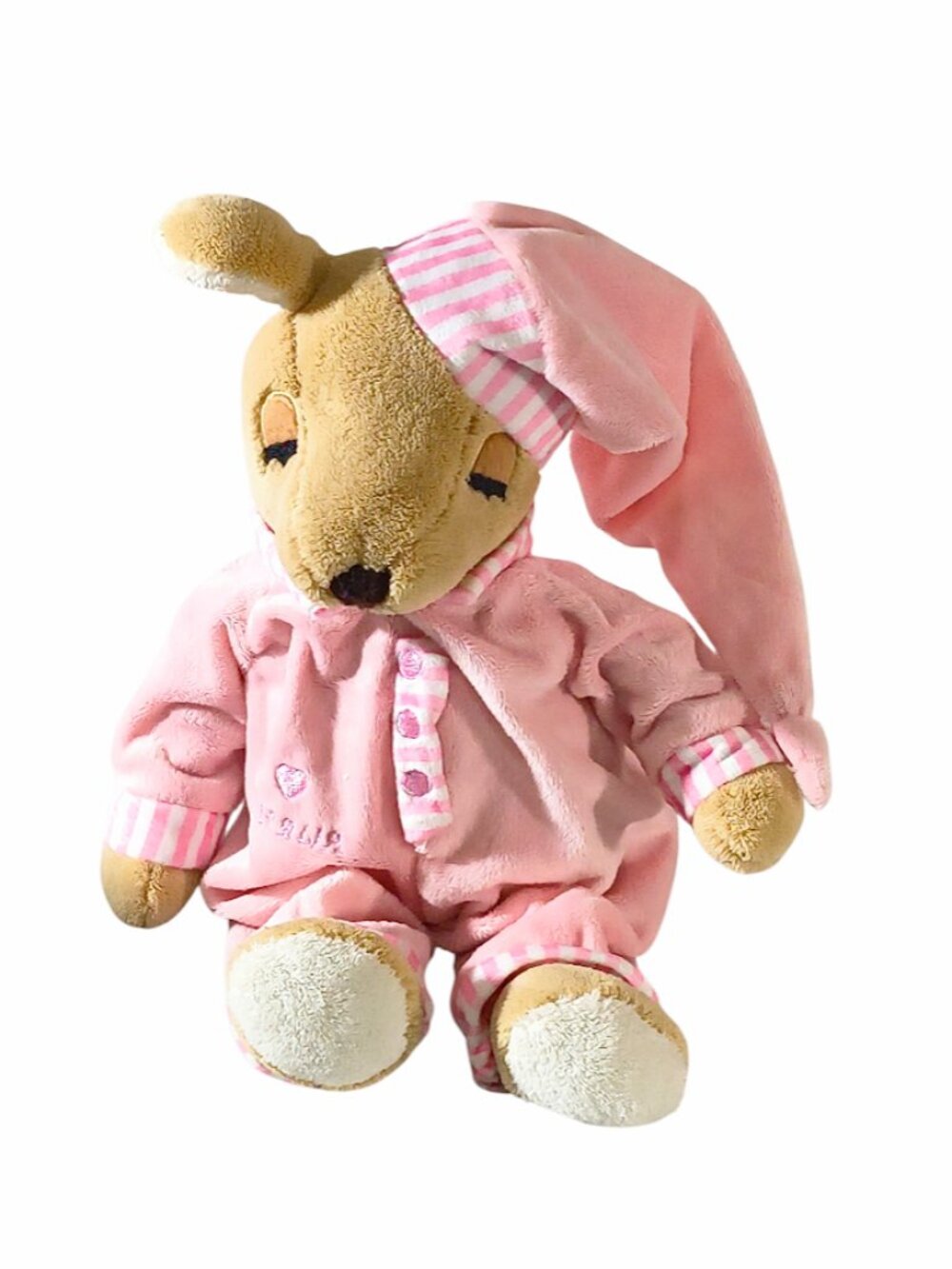 Happy Memories From Australia Nightgown Kangaroo Souvenir Stuffed Plush Toy 14"